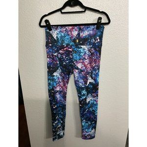 Agstract Apparel New Leggings Size Large Shades Of Blue/Purple New RN 160462
